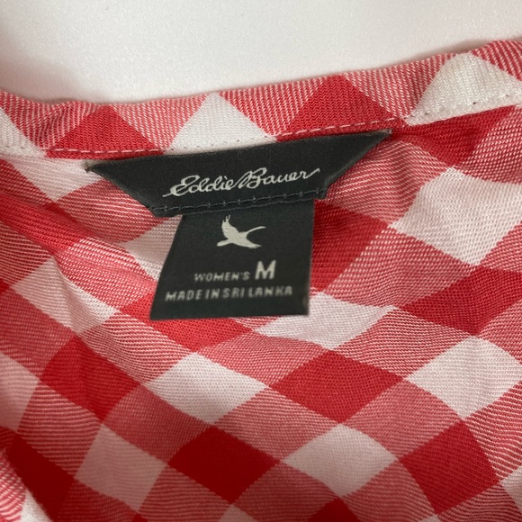 Eddie Bauer Tank Top Gingham Size Medium - Picture 4 of 7